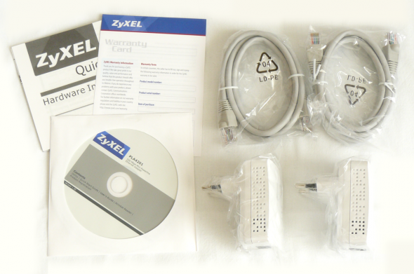 Zyxel PLA4201 HD Powerline Lieferumfang