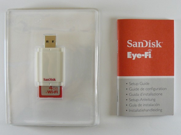 SanDisk Eye-Fi Wireless SDHC 4GB - Lieferumfang