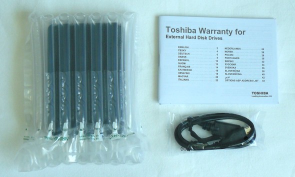 Toshiba STOR.E Basics 1TB - Lieferumfang