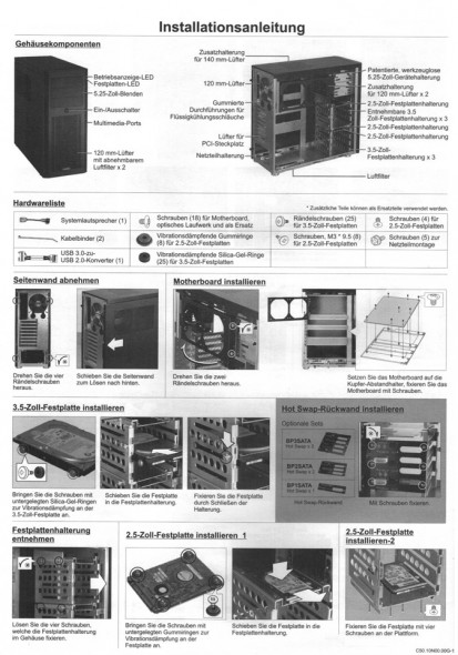 Lian Li PC-10N - Handbuch 1