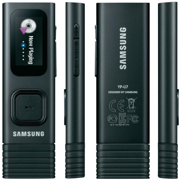 Samsung YP-U7 4GB MP3-Player - rundum Sicht