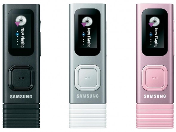 Samsung YP-U7 4GB MP3-Player - schwarz silber rosa