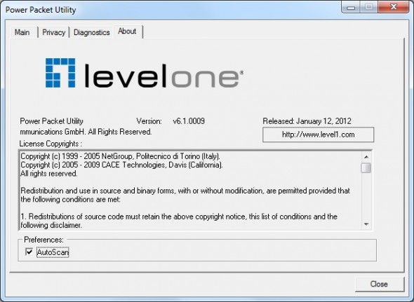 LevelOne PLI-4052D Kit - PLI-4052 500Mbps Nano Powerline Adapter - Software 4