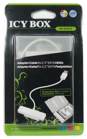RaidSonic ICY BOX IB-AC603 USB-zu-SATA HDD-Adapter - Verpackung 01