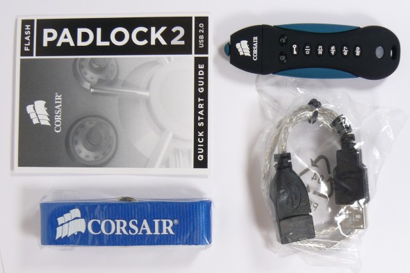 Corsair Flash Padlock II - USB2.0 - Lieferumfang
