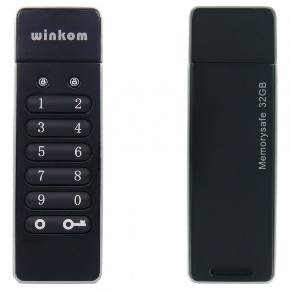Winkom Memorysafe 16GB und 32GB - Frontseite und Rueckseite
