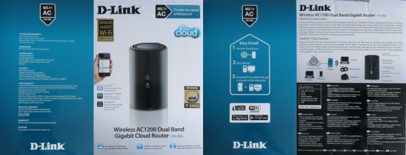 D-Link Wireless AC1200 Dual Band Gigabit Router . DIR-850L - Verpackung