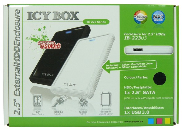 Raidsonic ICY BOX 2,5 HDD-Case - IB-223U3 - Verpackung 1