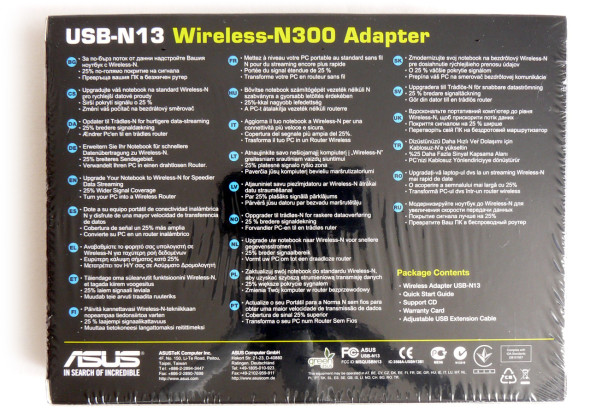 ASUS USB-N13 Wireless-N300 Adapter - Verpackung 2