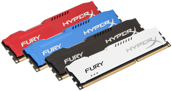 Kingston HyperX Fury DIMM DDR3 1333 1600 1866 rot blau schwarz weiß red blue black white
