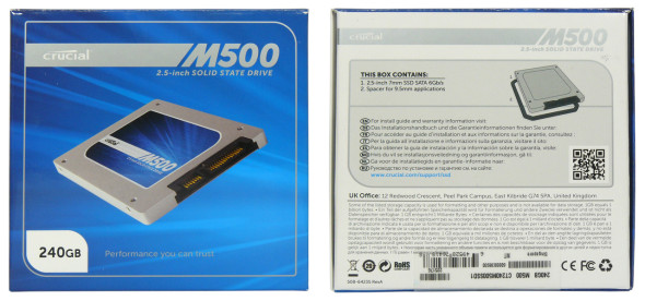 Crucial M500 240GB - CT240M500SSD1 - Verpackung