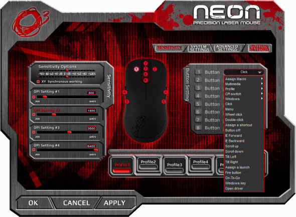 Ozone Neon Precision Laser Mouse - Software 4