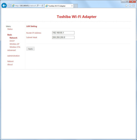 3DTester.de - Toshiba Stor.E Wireless Adapter - Weboberfläche 003