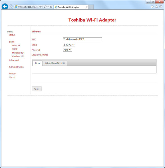 3DTester.de - Toshiba Stor.E Wireless Adapter - Weboberfläche 005