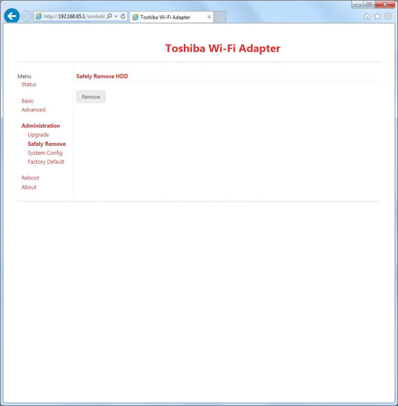 3DTester.de - Toshiba Stor.E Wireless Adapter - Weboberfläche 010
