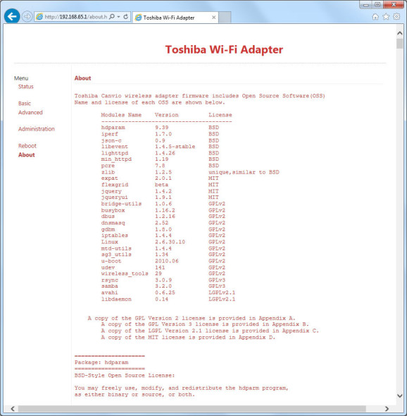 3DTester.de - Toshiba Stor.E Wireless Adapter - Weboberfläche 014
