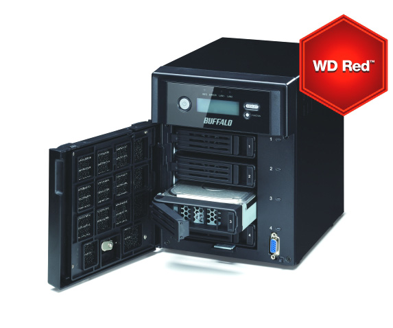 Buffalo TeraStation 5400DWR vorbestückt mit WD Red Festplatten.
