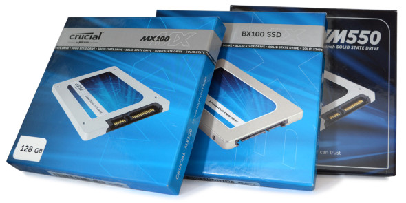 Crucials Budget-SSDs – M550, BX100 & MX100 im Test