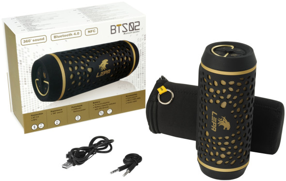 3DTester.de - LEPA BTS02 Bluetooth-Speaker-Freisprecheinrichtung-Powerbank - 1
