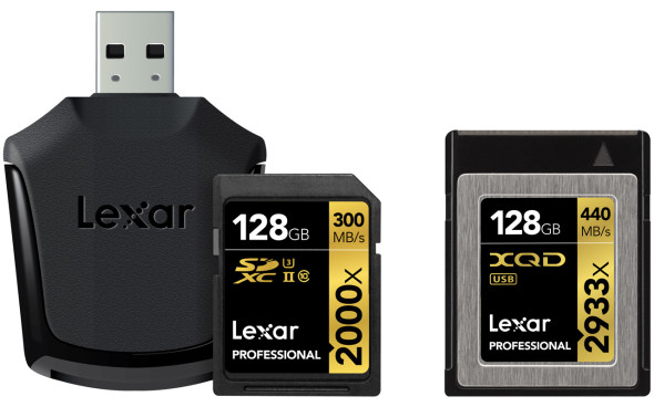 3DTester.de - Lexar Professional 2000X SDXC 128GB - Lexar Professional 2933x XQD 128GB